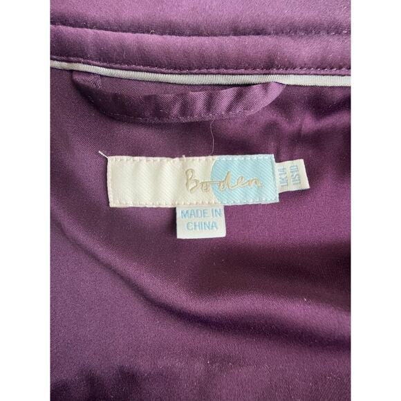 Boden 100% Wool 5 Button Lined Chartreuse Green Jacket Women's Size 10 - Picture 6 of 9